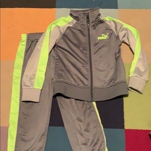 Puma grey track suit